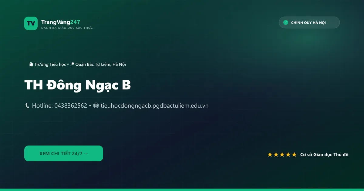 TH Đông Ngạc B