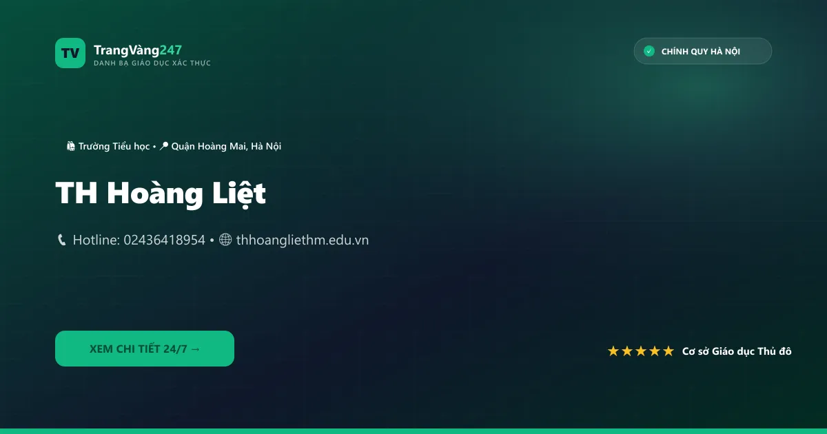 Ảnh bìa TH Hoàng Liệt