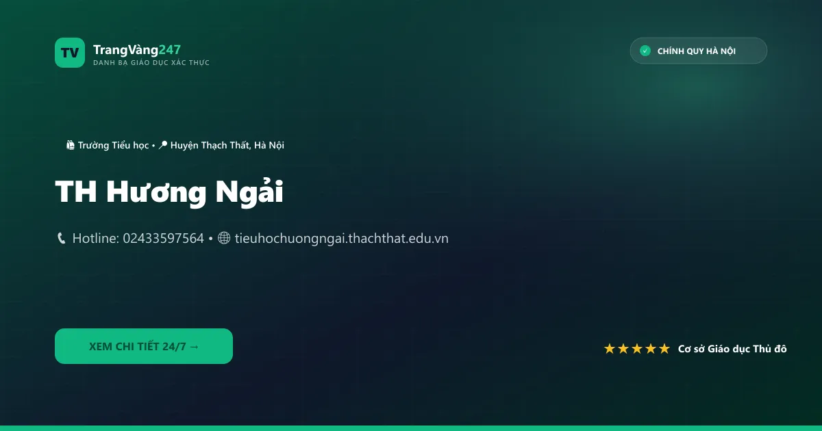 Ảnh bìa TH Hương Ngải