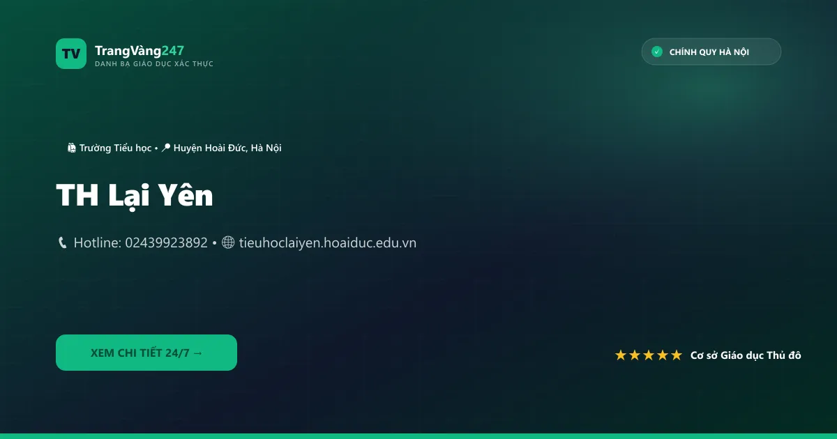 Ảnh bìa TH Lại Yên