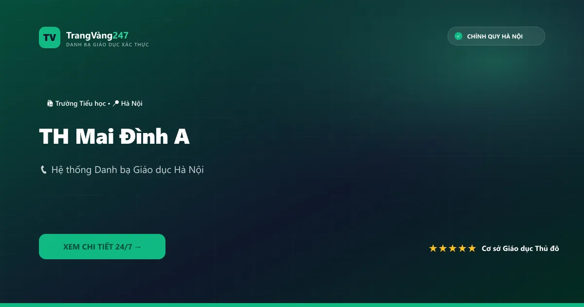Ảnh bìa TH Mai Đình A