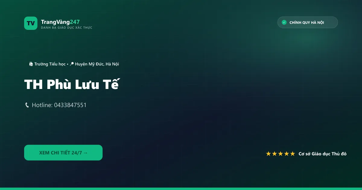 Ảnh bìa TH Phù Lưu Tế