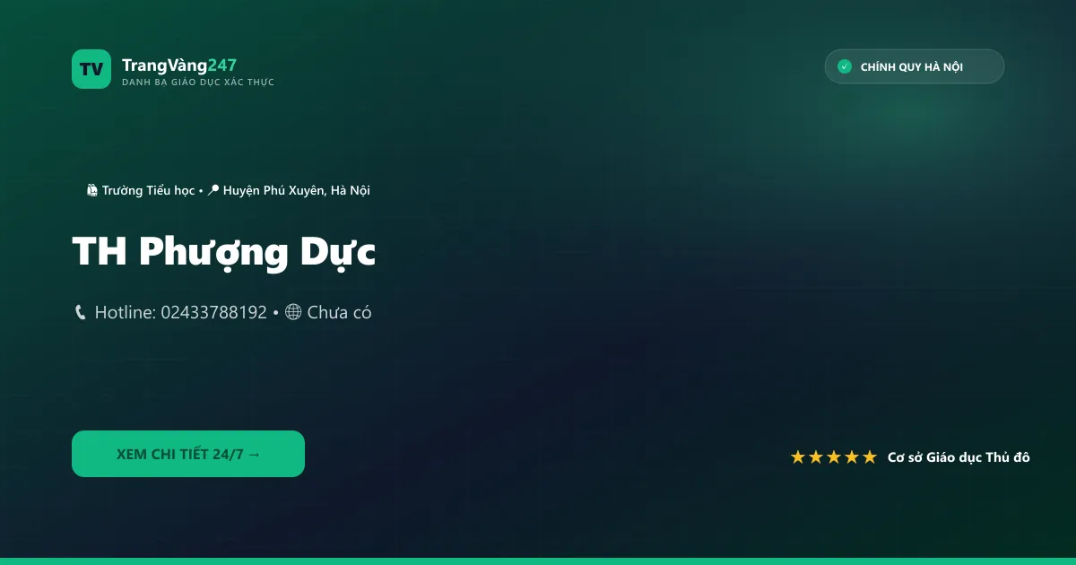 Ảnh bìa TH Phượng Dực