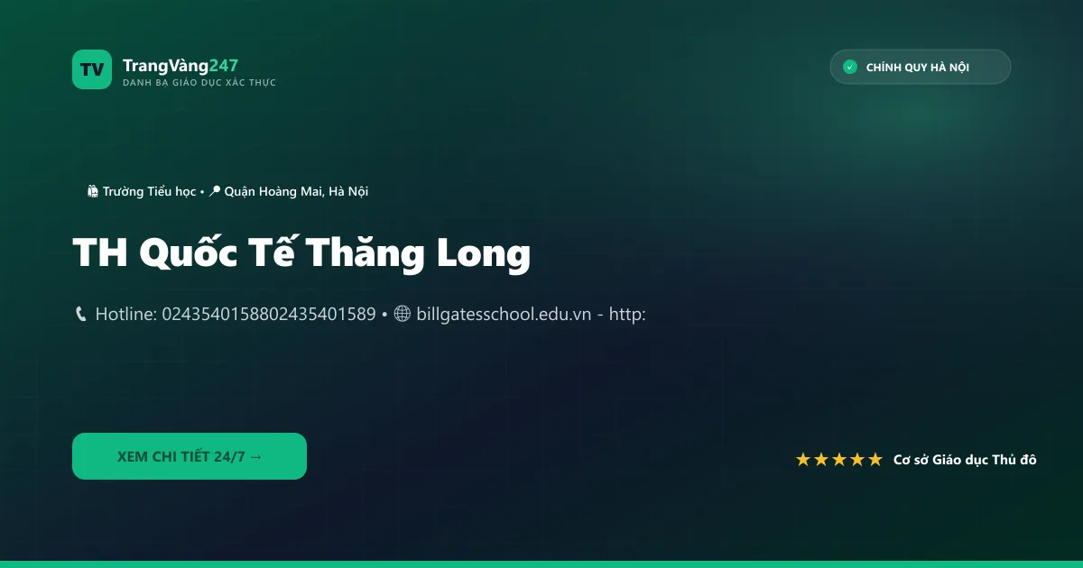 TH Quốc Tế Thăng Long