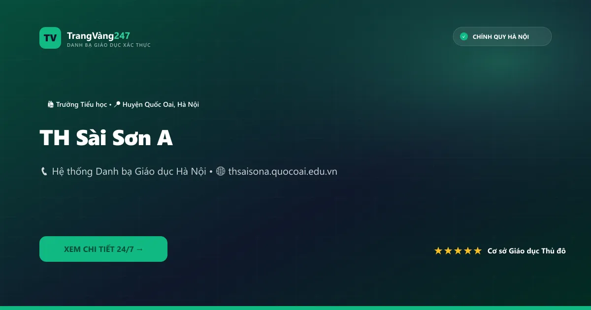 Ảnh bìa TH Sài Sơn A
