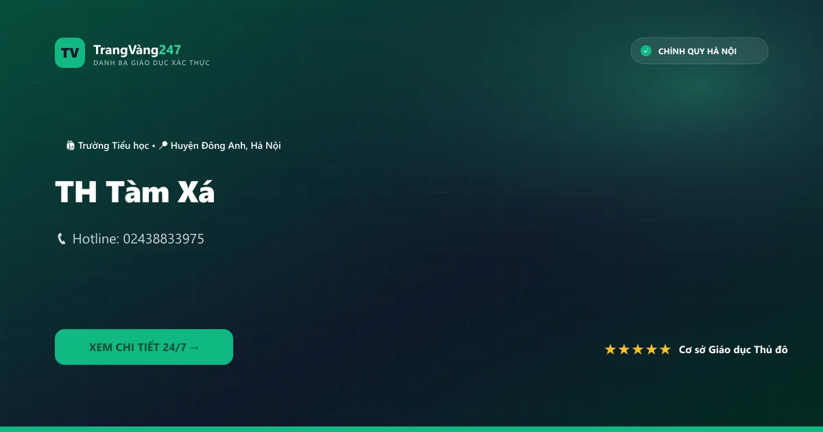 Ảnh bìa TH Tàm Xá