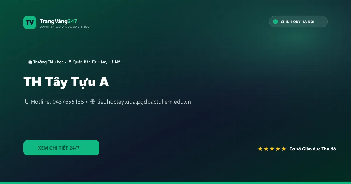 Ảnh bìa TH Tây Tựu A