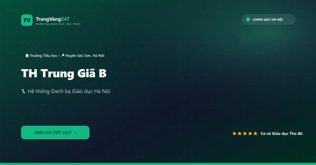 Ảnh bìa TH Trung Giã B