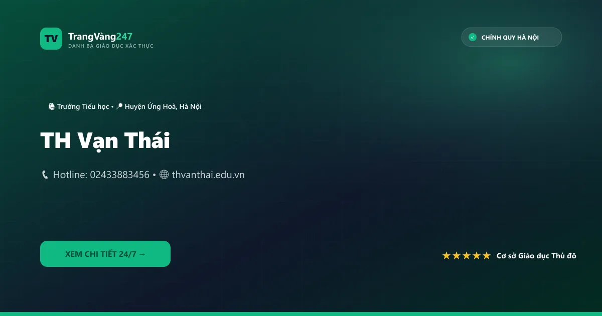 Ảnh bìa TH Vạn Thái