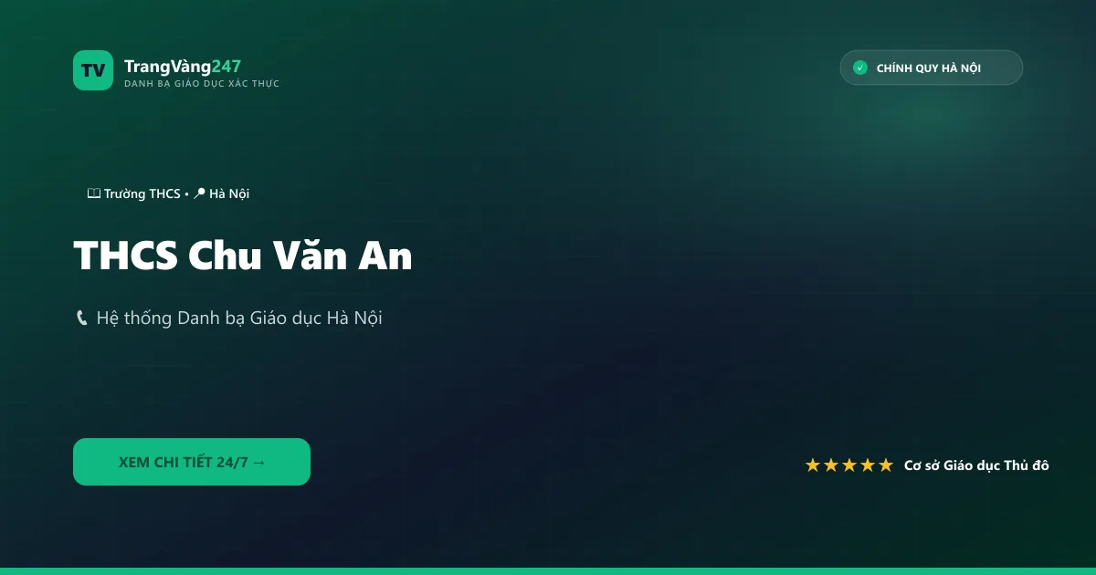 THCS Chu Văn An
