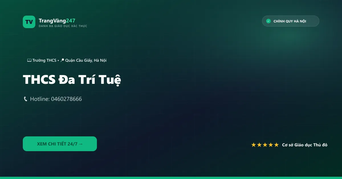 THCS Đa Trí Tuệ