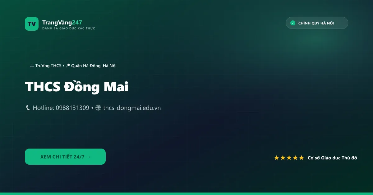 THCS Đồng Mai