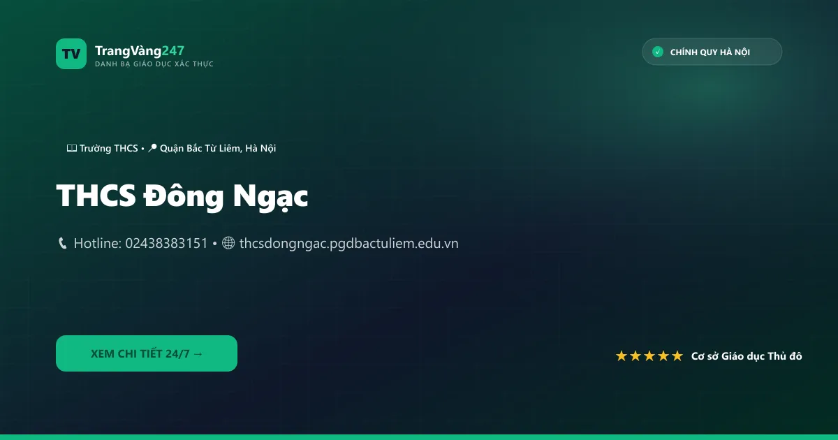 Ảnh bìa THCS Đông Ngạc