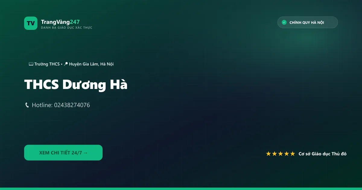 Ảnh bìa THCS Dương Hà