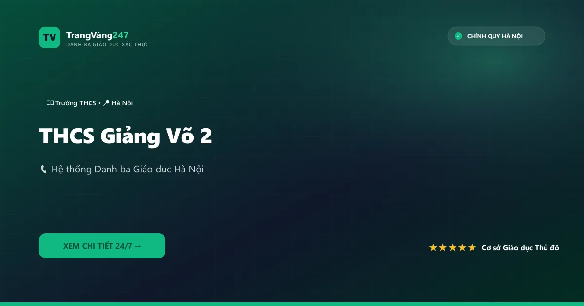 THCS Giảng Võ 2