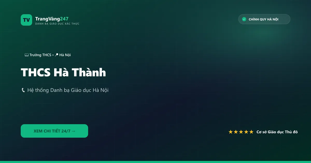 THCS Hà Thành
