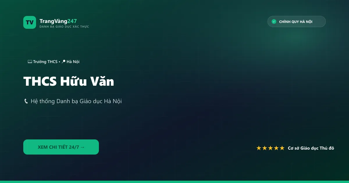 THCS Hữu Văn