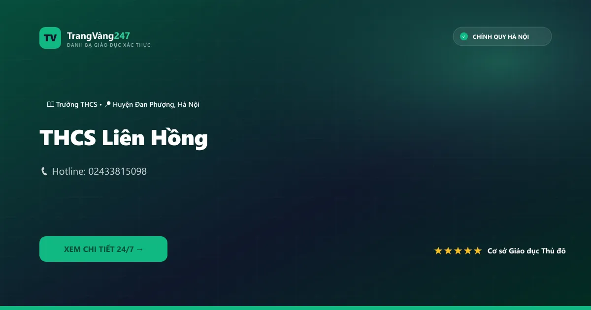 Ảnh bìa THCS Liên Hồng