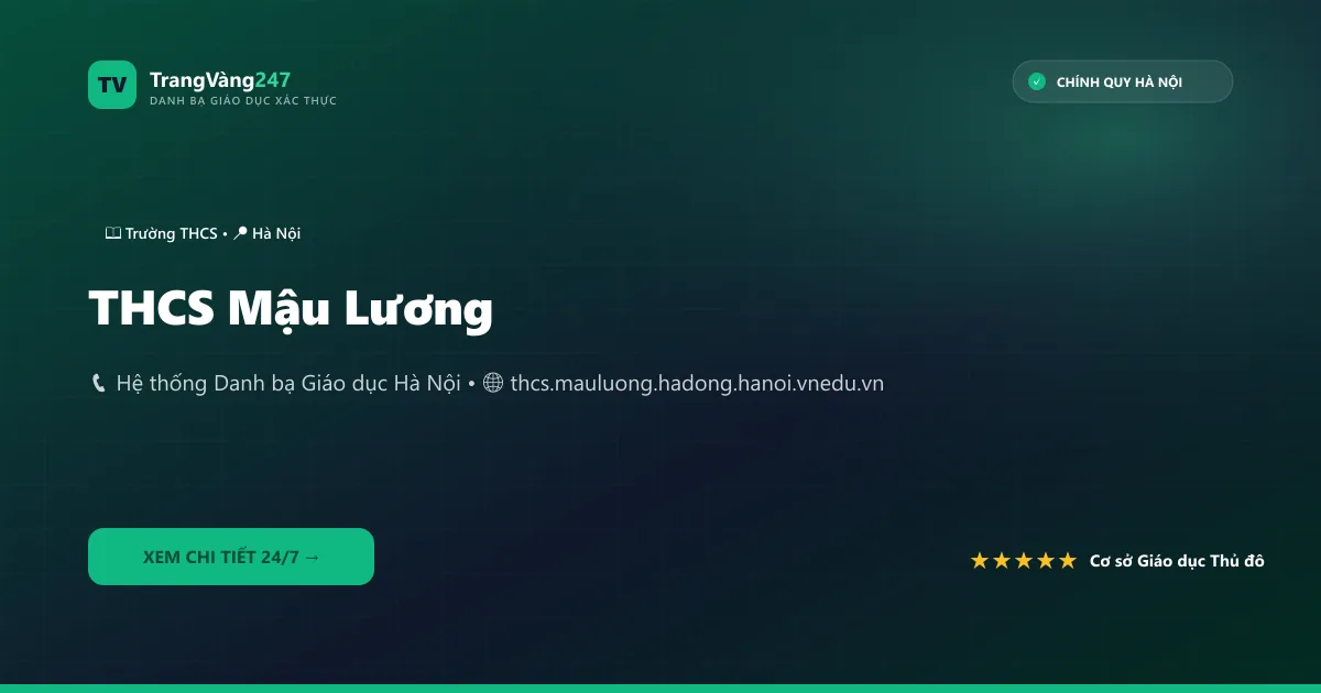 THCS Mậu Lương