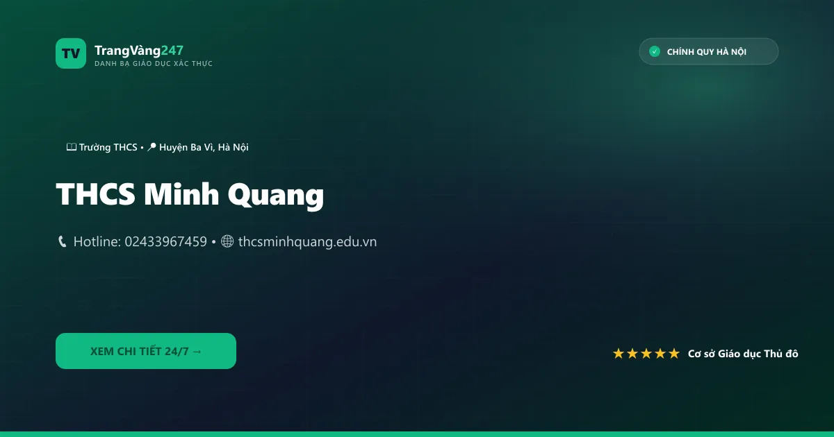 Ảnh bìa THCS Minh Quang