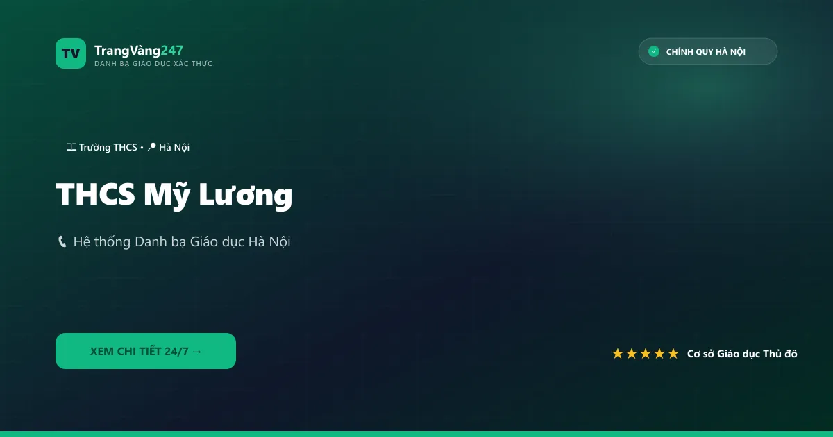 THCS Mỹ Lương