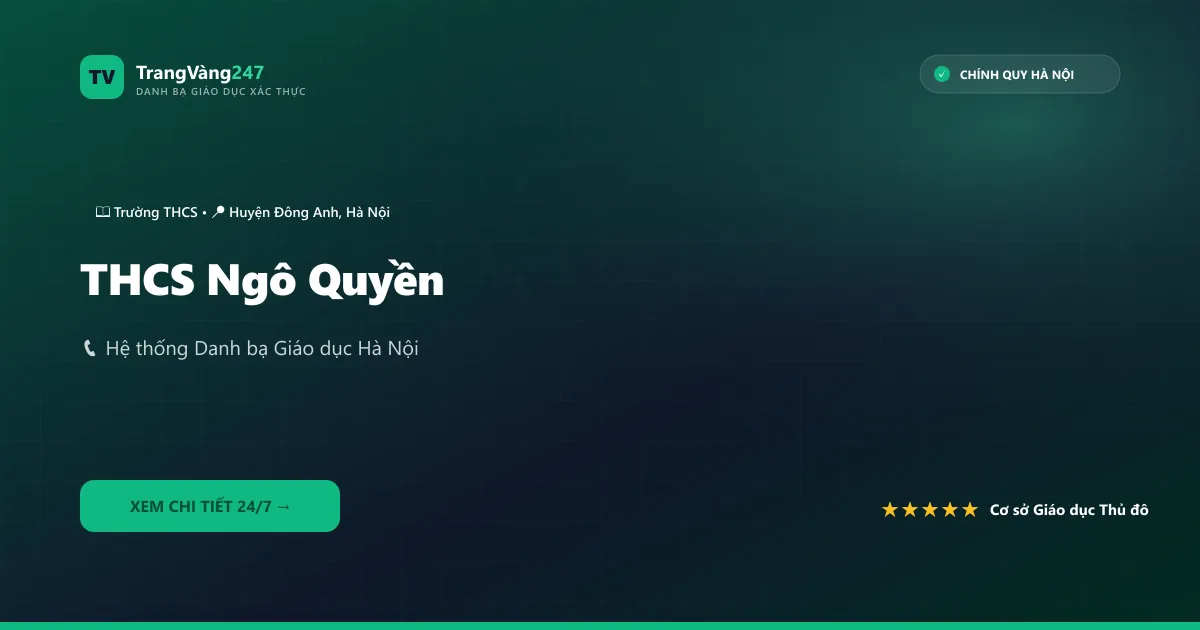 Ảnh bìa THCS Ngô Quyền