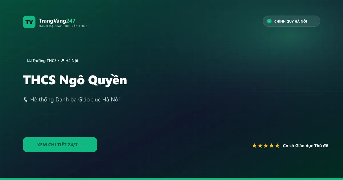 Ảnh bìa THCS Ngô Quyền