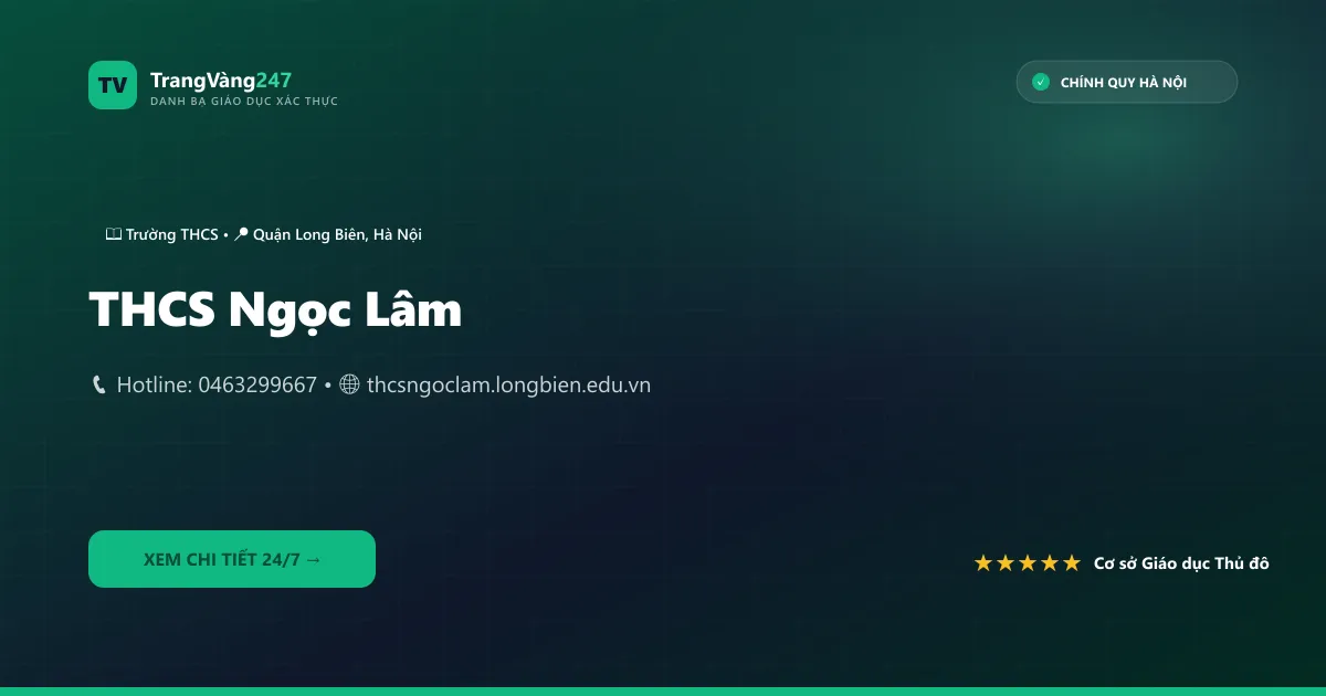 Ảnh bìa THCS Ngọc Lâm