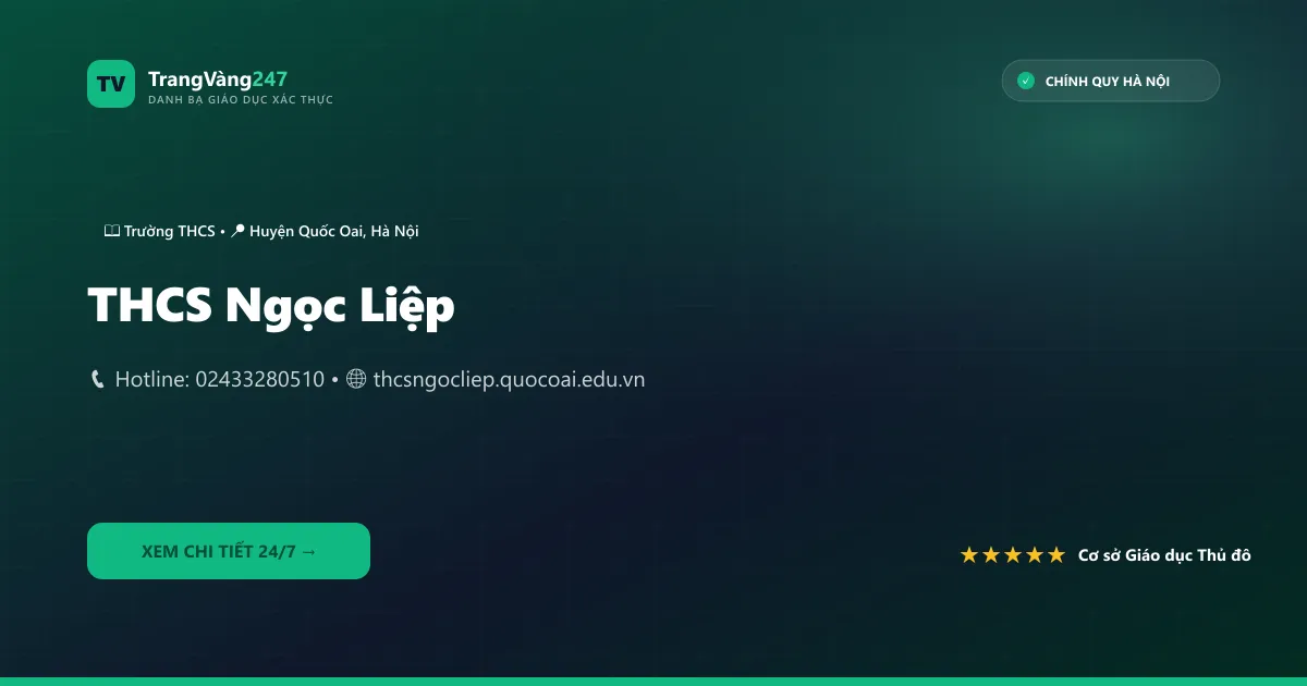 Ảnh bìa THCS Ngọc Liệp