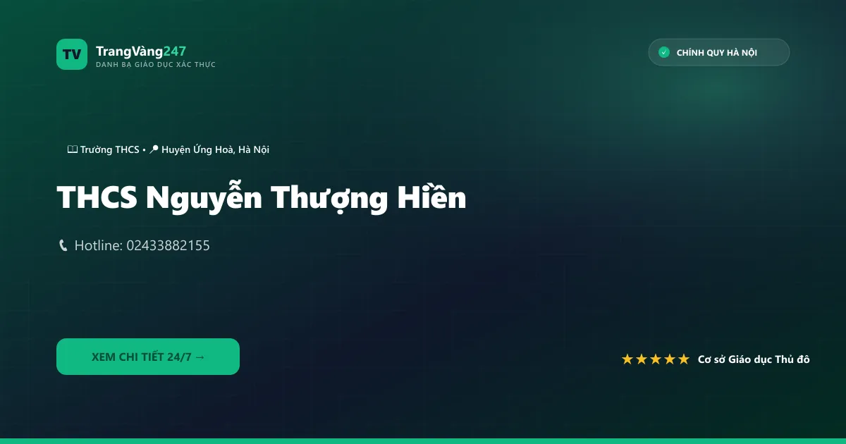 THCS Nguyễn Thượng Hiền
