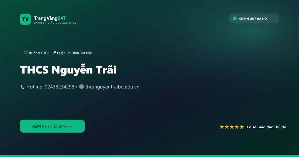 Ảnh bìa THCS Nguyễn Trãi