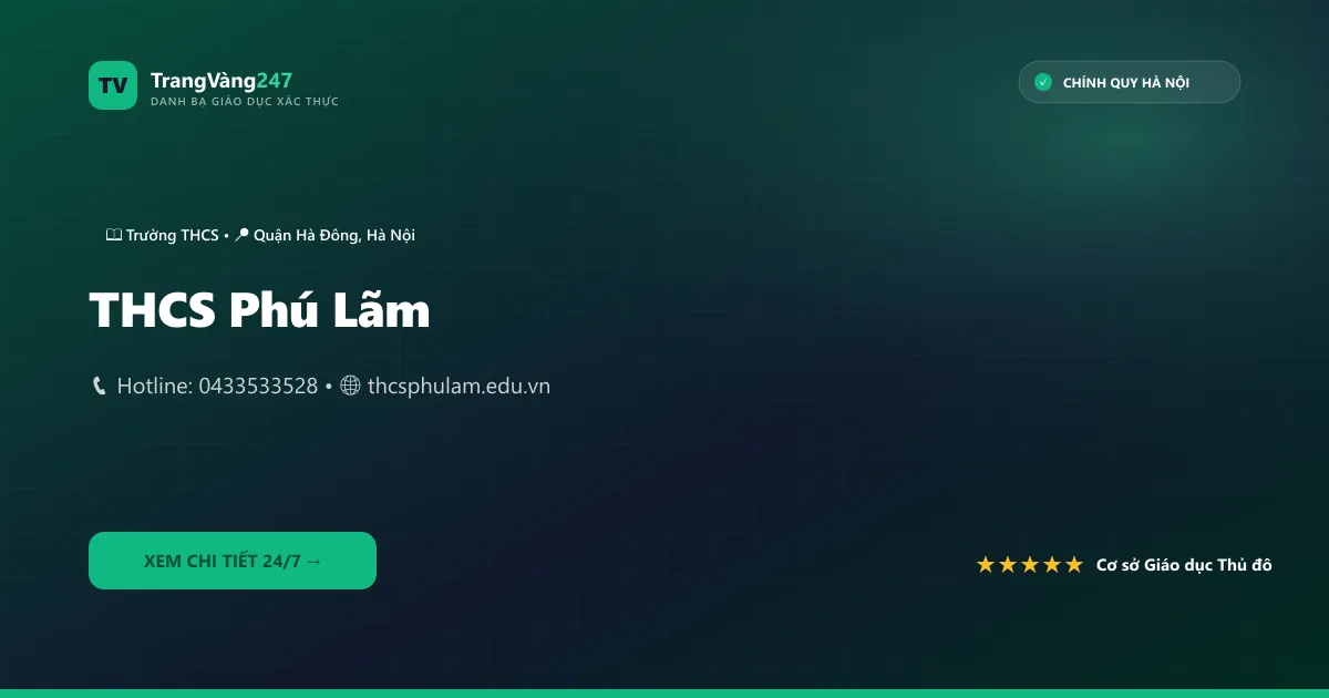 Ảnh bìa THCS Phú Lãm