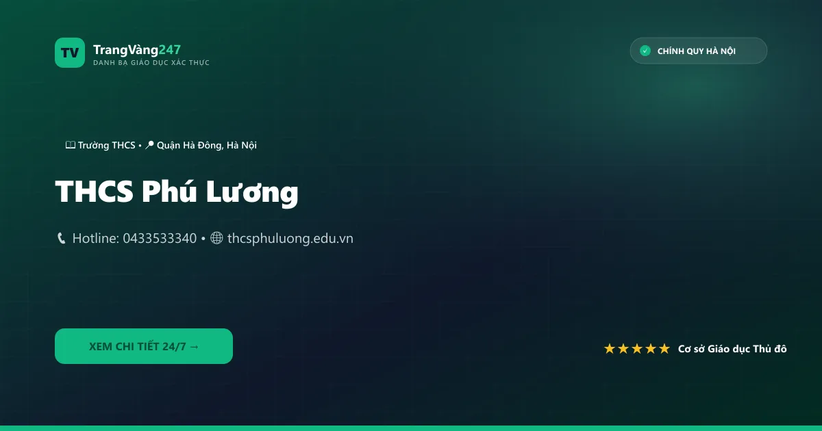 Ảnh bìa THCS Phú Lương
