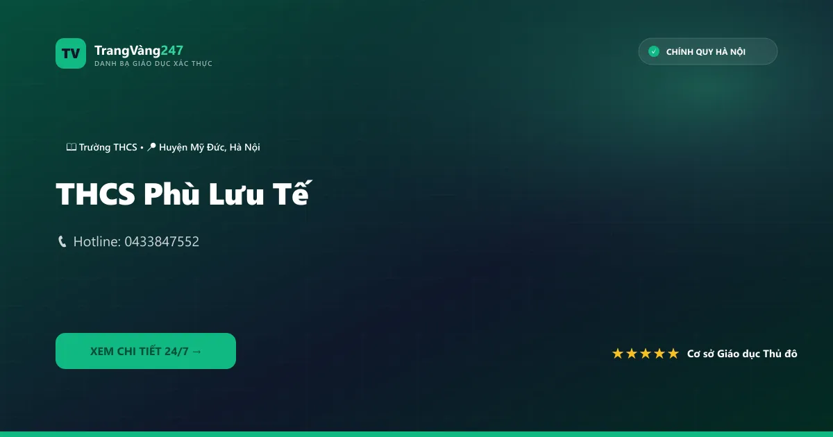 Ảnh bìa THCS Phù Lưu Tế