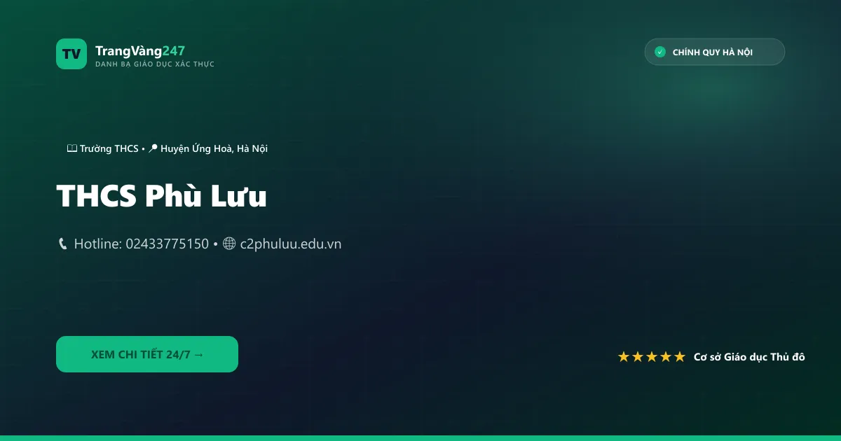 Ảnh bìa THCS Phù Lưu