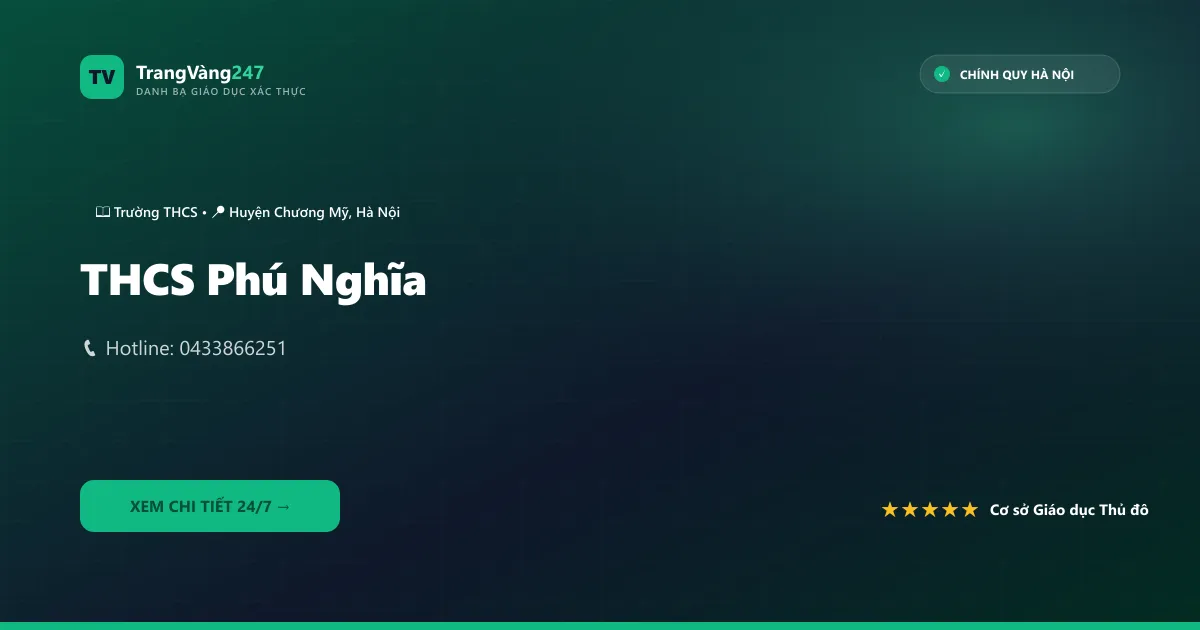 Ảnh bìa THCS Phú Nghĩa