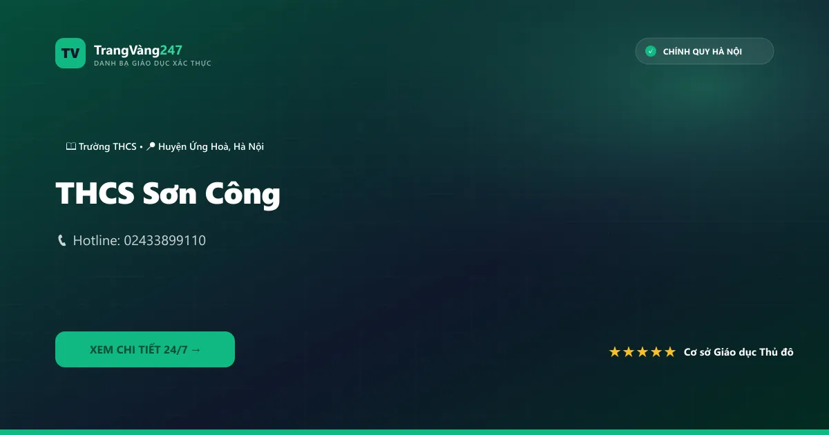 Ảnh bìa THCS Sơn Công