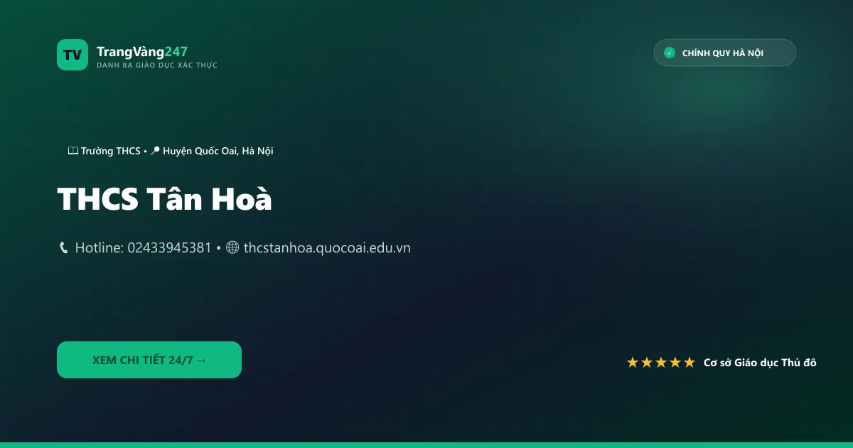 Ảnh bìa THCS Tân Hoà