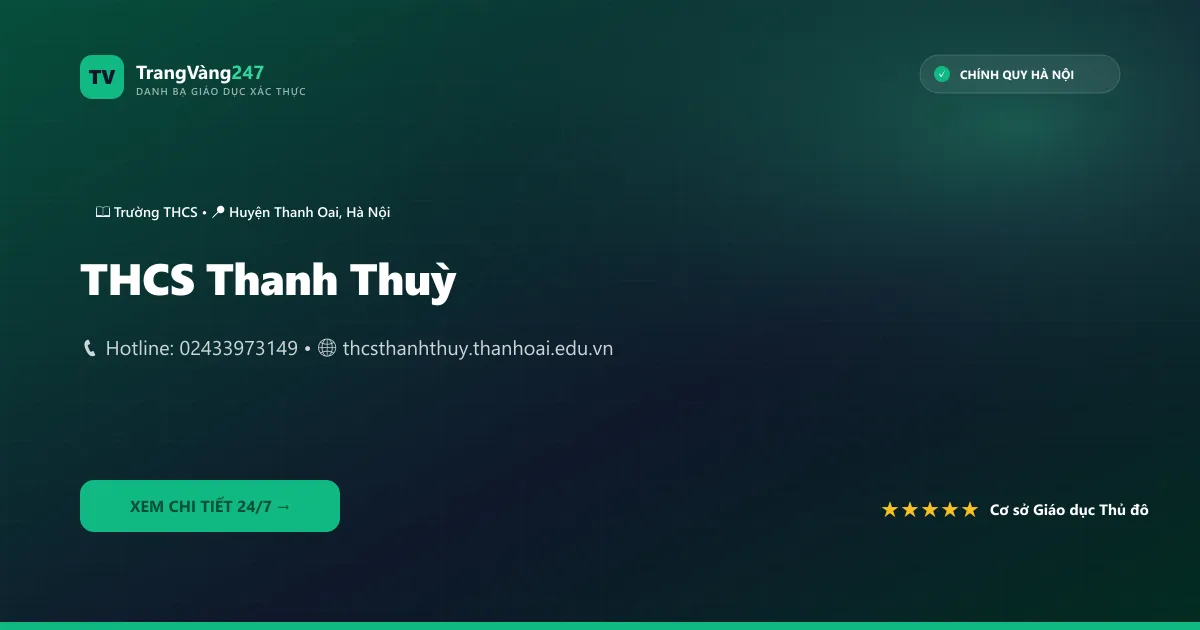 Ảnh bìa THCS Thanh Thuỳ