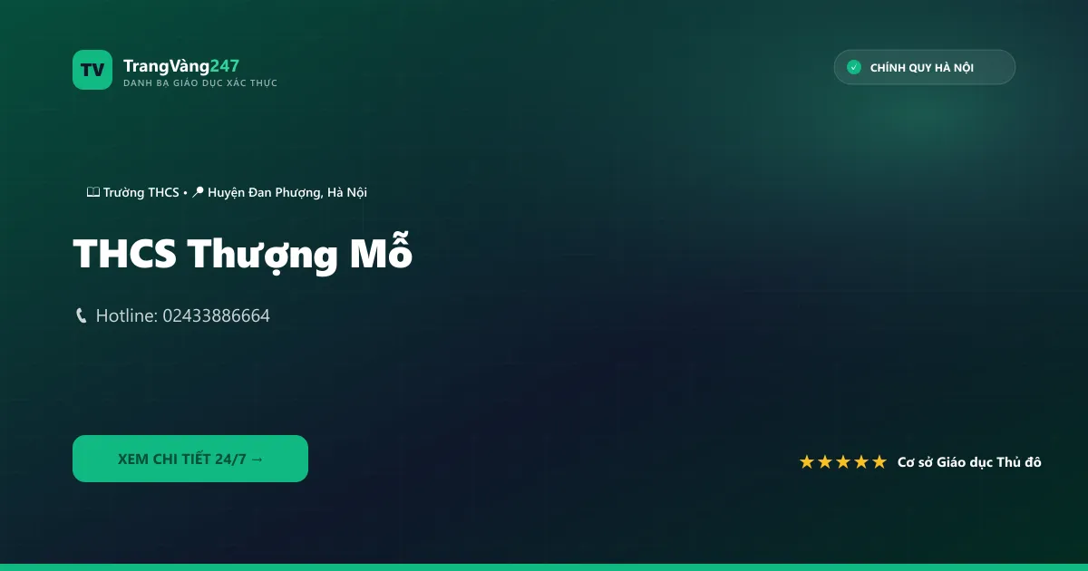 Ảnh bìa THCS Thượng Mỗ
