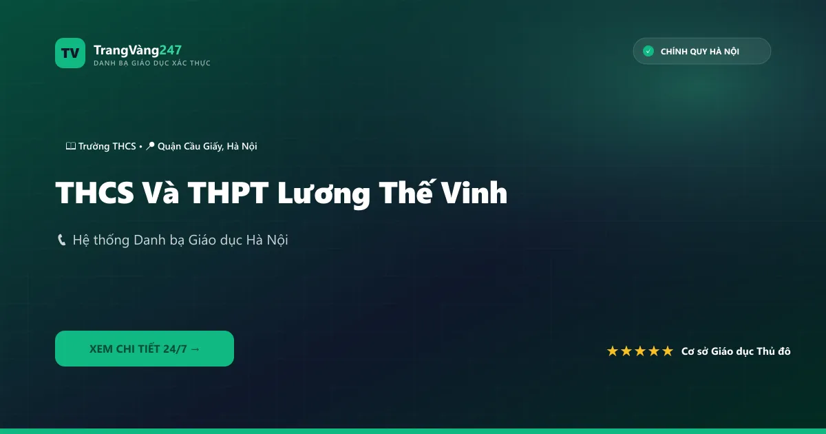 THCS Và THPT Lương Thế Vinh