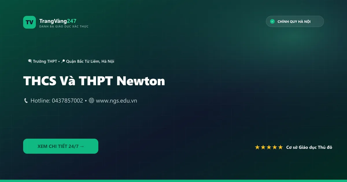 Ảnh bìa THCS Và THPT Newton