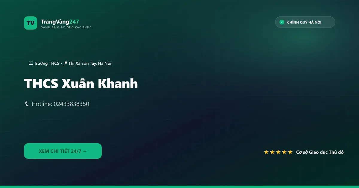 Ảnh bìa THCS Xuân Khanh