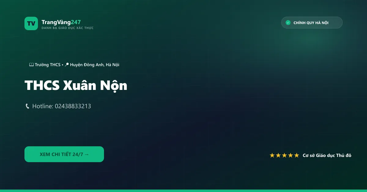 Ảnh bìa THCS Xuân Nộn
