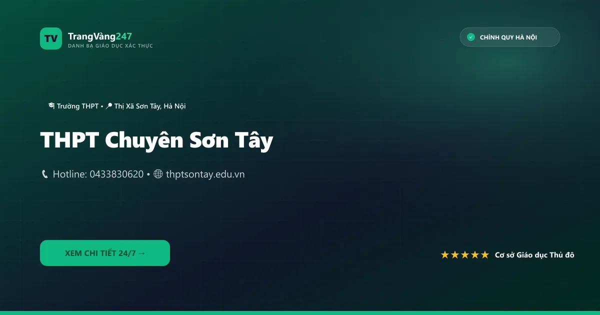 THPT Chuyên Sơn Tây