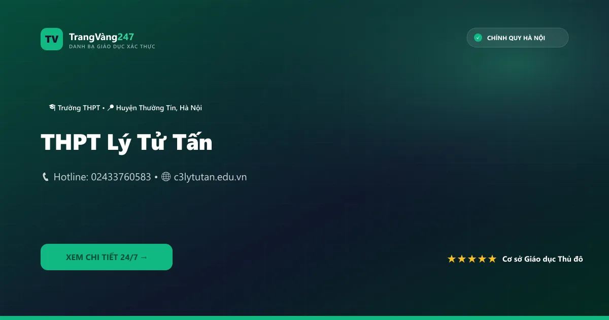 THPT Lý Tử Tấn