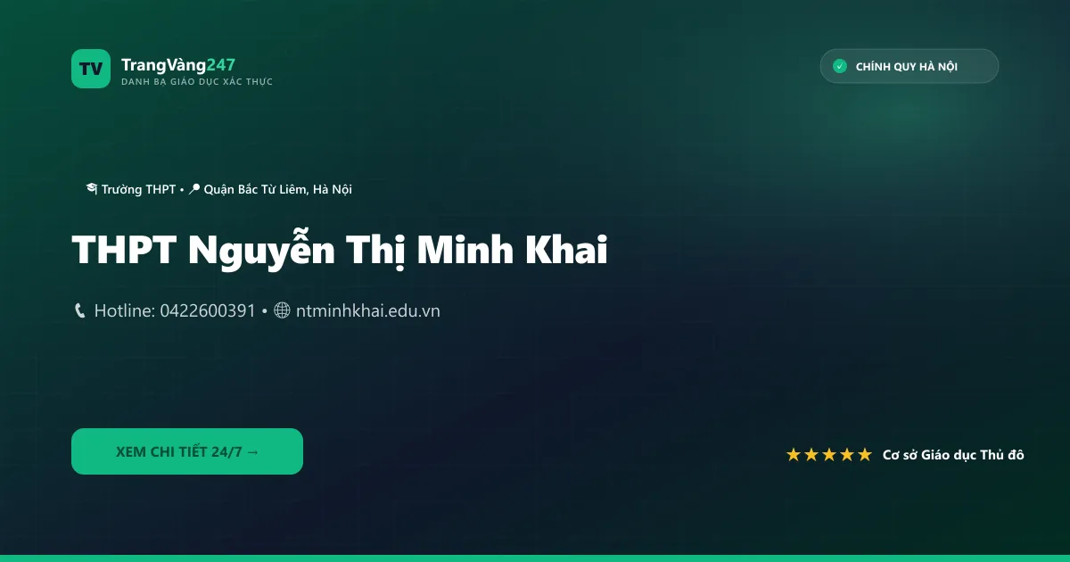 THPT Nguyễn Thị Minh Khai