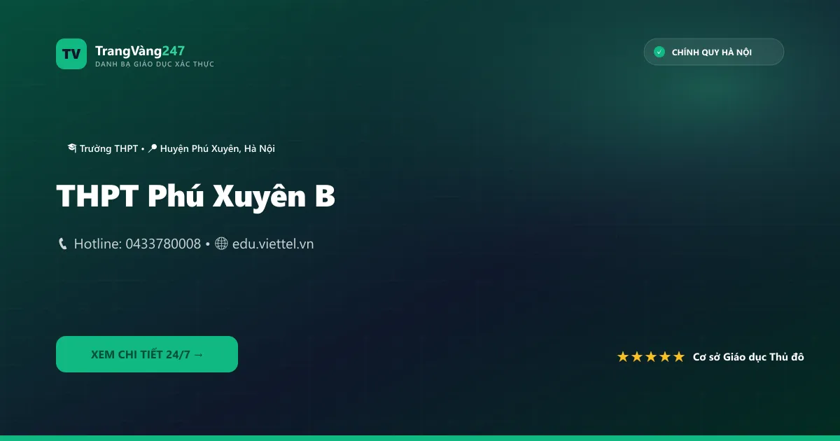 THPT Phú Xuyên B