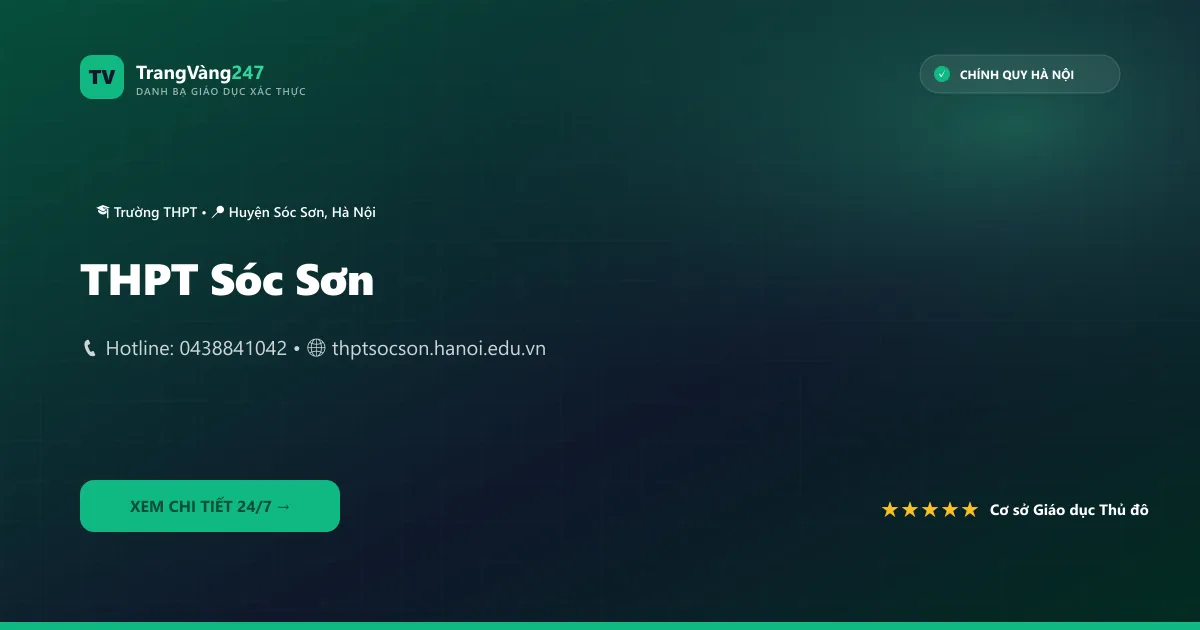 Ảnh bìa THPT Sóc Sơn