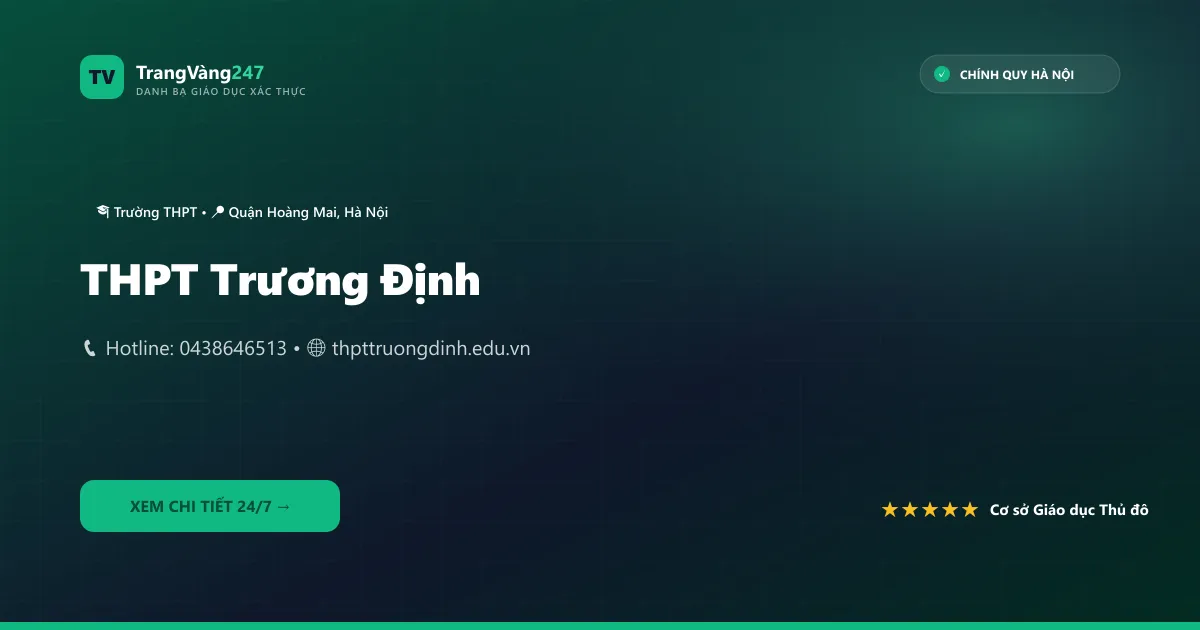 Ảnh bìa THPT Trương Định